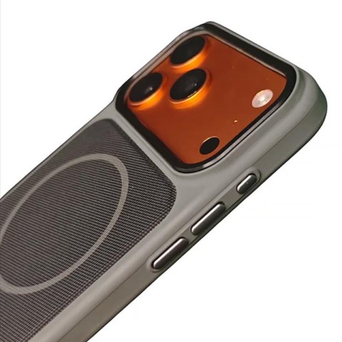 Чохол TPU TechWoven Hybrid with MagSafe для Apple iPhone 16 Pro (6.3") Grey / Black