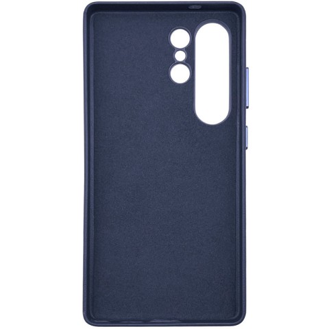 Шкіряний чохол Leather Case (AAA) для Samsung Galaxy S25 Ultra Dark Blue