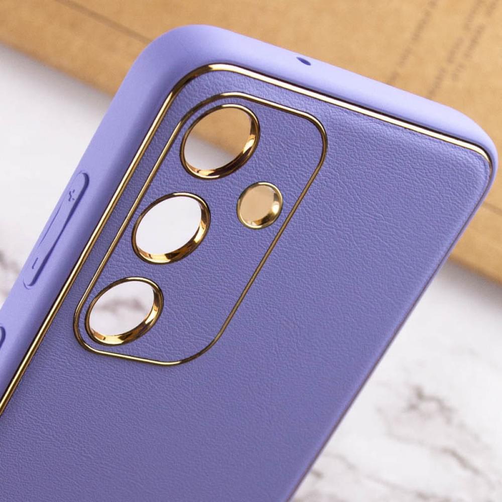 Шкіряний чохол Xshield для Samsung Galaxy S24+ Бузковий / Dasheen