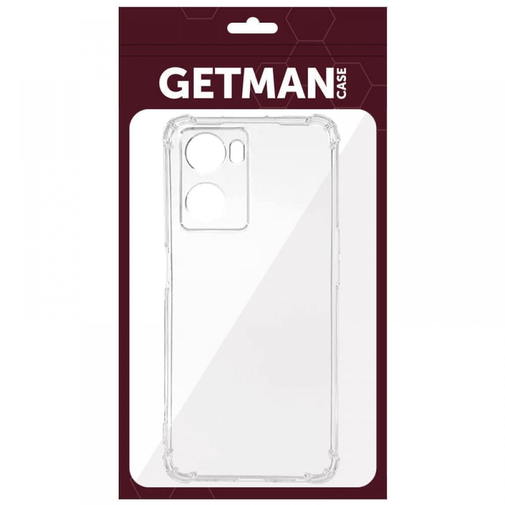 TPU чохол GETMAN Ease logo посилені кути Full Camera для Oppo A57s / A57 4G / A77s Безбарвний (прозорий)