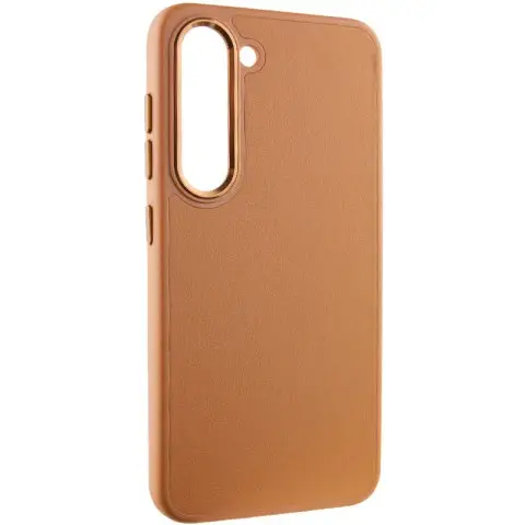 Шкіряний чохол Bonbon Leather Metal Style для Samsung Galaxy S23 Коричневий / Brown
