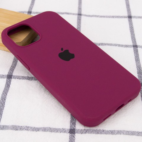 Чохол Silicone Case Full Protective (AA) для Apple iPhone 13 (6.1") Бордовий / Maroon