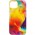 Шкіряний чохол Colour Splash with MagSafe для Apple iPhone 14 Plus (6.7") Yellow / Red