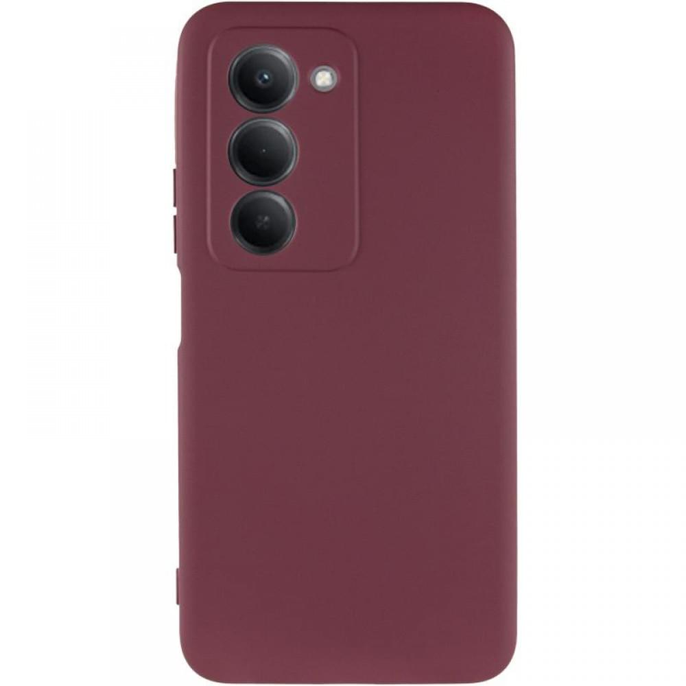Чохол TPU GETMAN Liquid Silk Full Camera для Xiaomi Redmi 15 (EU) Бордовий / Marsala