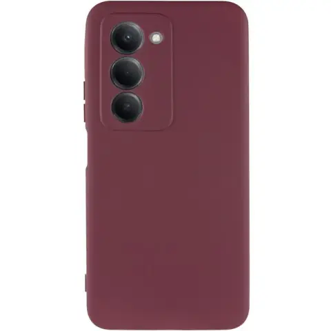 Чохол TPU GETMAN Liquid Silk Full Camera для Xiaomi Redmi 15 (EU) Бордовий / Marsala