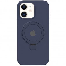 Чохол Silicone Case Full Protective with Ring для Apple iPhone 11 (6.1") Dark Blue