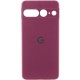 Чохол Silicone Cover Lakshmi Full Camera (AAA) with Logo для Google Pixel 7 Pro Бордовий / Plum