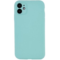 Чохол Silicone Case Full Camera Protective (AA) NO LOGO для Apple iPhone 12 (6.1") Бірюзовий / Marine Green