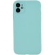 Чохол Silicone Case Full Camera Protective (AA) NO LOGO для Apple iPhone 12 (6.1") Бірюзовий / Marine Green