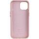Шкіряний чохол Leather Case (AA Plus) with MagSafe для Apple iPhone 14 (6.1") Sand Pink