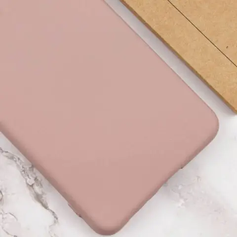 Чохол TPU GETMAN Liquid Silk Full Camera для Motorola Moto G14 Рожевий / Pink Sand