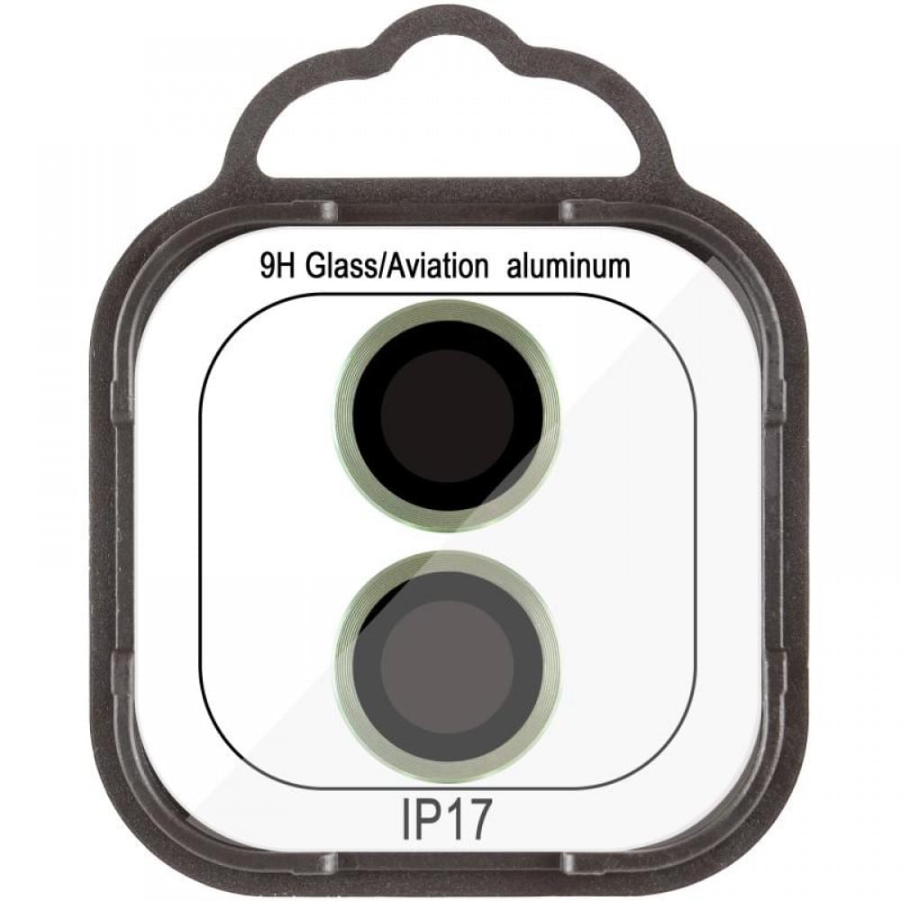 Захисне скло Metal Classic на камеру (у упак.) для Apple iPhone 17 (6.3") Салатовий / Light Green