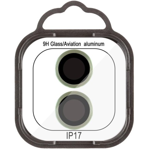 Захисне скло Metal Classic на камеру (у упак.) для Apple iPhone 17 (6.3") Салатовий / Light Green