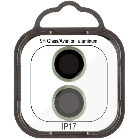 Захисне скло Metal Classic на камеру (у упак.) для Apple iPhone 17 (6.3") Салатовий / Light Green