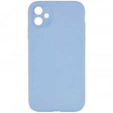 Silicone Case Square Full Camera Protective (AA) NOLOGO для Apple iPhone 11 (6.1") Блакитний / Lilac Blue