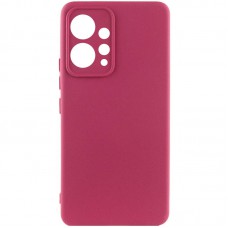 Чохол Silicone Cover Lakshmi Full Camera (AA) для Xiaomi Redmi Note 12 4G Бордовий / Marsala