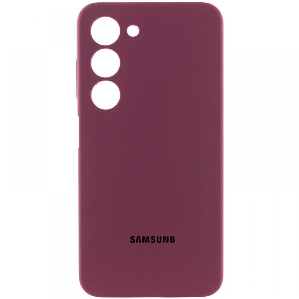 Чохол Silicone Cover Lakshmi Full Camera (AAA) для Samsung Galaxy A05s Бордовий / Plum