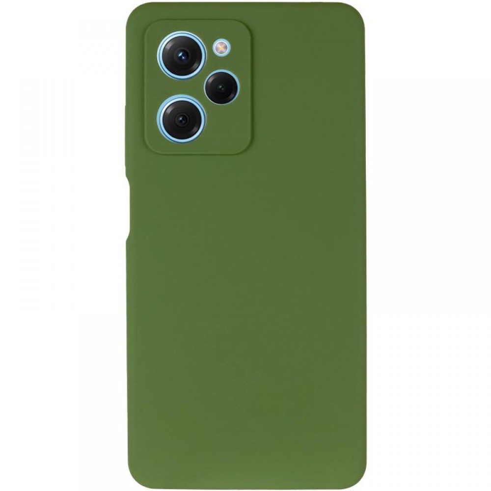 Чохол Silicone Cover Ummi Lakshmi Full Camera (AA) для Xiaomi Poco X5 Pro 5G Зелений / Dark green