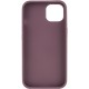 TPU чохол Bonbon Metal Style для Apple iPhone 14 (6.1") Бордовий / Plum