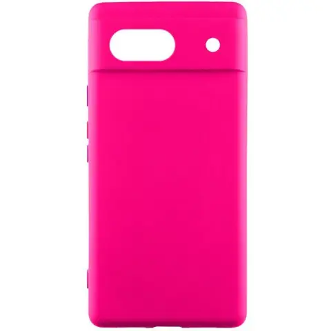 Чохол Silicone Cover Lakshmi Full Camera (AAA) для Google Pixel 7a Рожевий / Barbie pink