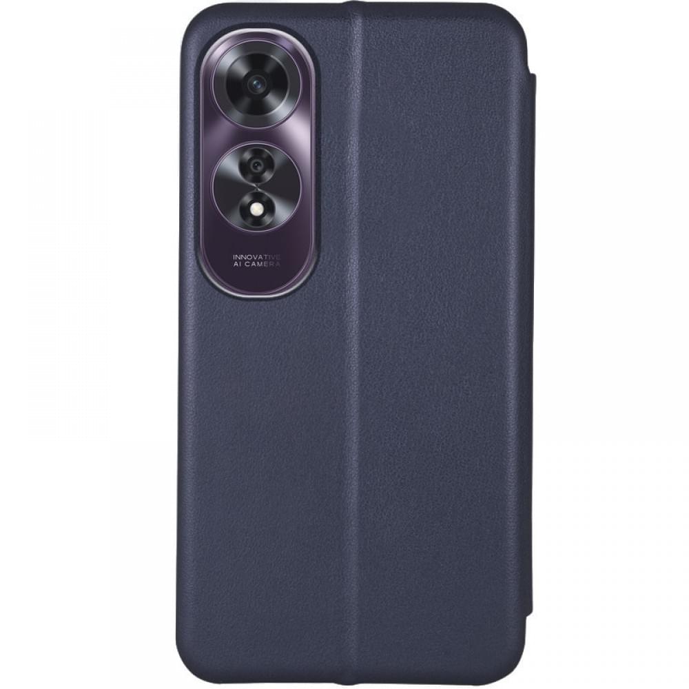 Шкіряний чохол-книжка Classy для Oppo A60 4G Темно-синій