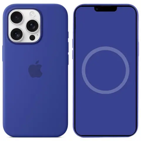 Чохол Silicone case (AAA) with Magsafe and Animation для Apple iPhone 16 Pro Max (6.9") Ultramarine