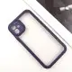 TPU чехол Transparent + Colour 1,5mm для Apple iPhone 12 (6.1")