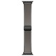 Ремінець Hoco WA34 Basic magnetic buckle silicone leather strap для Apple watch 44/45/46/49mm Dark Gray