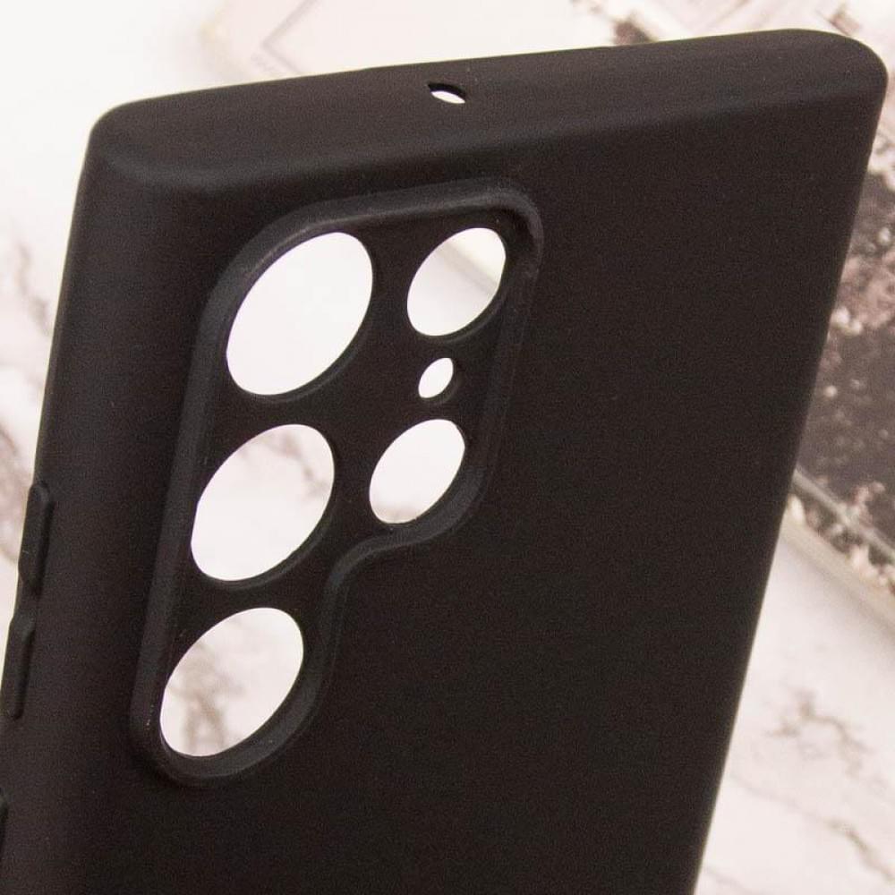 Чохол TPU GETMAN Liquid Silk Full Camera для Samsung Galaxy S24 Ultra Чорний / Black