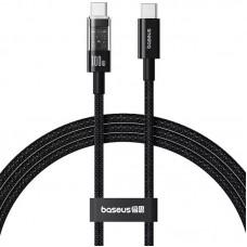 Дата кабель Baseus Gem Fast Charging Type-C to Type-C 100W (1m) (P10373000111) Cluster Black