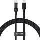 Дата кабель Baseus Gem Fast Charging Type-C to Type-C 100W (1m) (P10373000111) Cluster Black