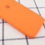 Чохол Silicone Case Square Full Camera Protective (AA) для Apple iPhone 7 / 8 / SE (2020) (4.7") Помаранчевий / Papaya