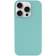 Чохол Silicone Case Full Protective (AA) NO LOGO для Apple iPhone 16 Pro (6.3") Бірюзовий / Marine Green