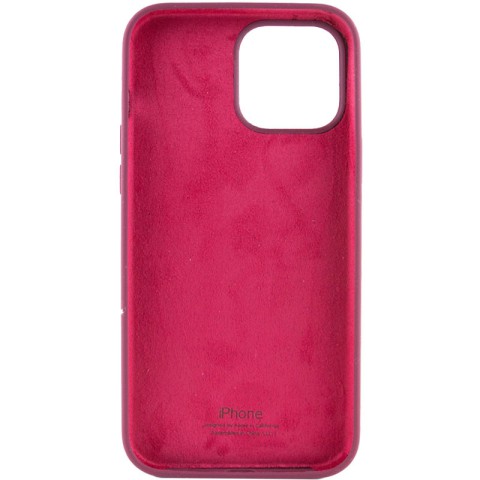 Чохол Silicone Case Full Protective (AA) для Apple iPhone 16 Pro (6.3") Бордовий / Plum