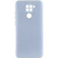 Чохол TPU GETMAN Liquid Silk Full Camera для Xiaomi Redmi Note 9 / Redmi 10X Блакитний / Lilac Blue