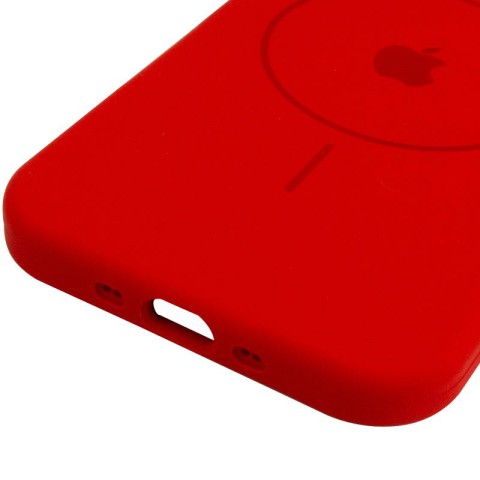 Чохол Silicone Case Full Protective (AA) V2 with MagSafe для Apple iPhone 17 Air (6.5") Червоний / Red