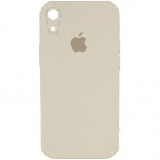 Чохол Silicone Case Square Full Camera Protective (AA) для Apple iPhone XR (6.1") Бежевий / Antigue White