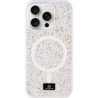 TPU чохол Bling World Rock Diamond with MagSafe для Apple iPhone 15 Pro (6.1") White