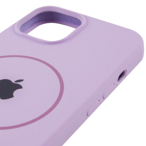 Чохол Silicone Case Full Protective (AA) with MagSafe для Apple iPhone 11 (6.1") Бузковий / Lilac
