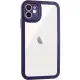 TPU чехол Transparent + Colour 1,5mm для Apple iPhone 12 (6.1")