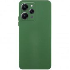 Чохол TPU GETMAN Liquid Silk Full Camera для Xiaomi Redmi 12 Зелений / Dark green