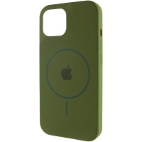 Чохол Silicone Case Full Protective (AA) with MagSafe для Apple iPhone 11 Pro Max (6.5") Зелений / Dark Olive