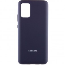 Чохол Silicone Cover Full Protective (AA) для Samsung Galaxy A02s Темно-синій / Midnight blue