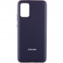 Чохол Silicone Cover Full Protective (AA) для Samsung Galaxy A02s Темно-синій / Midnight blue