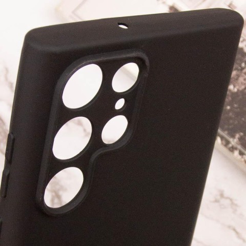 Чохол TPU GETMAN Liquid Silk Full Camera для Samsung Galaxy S24 Ultra Чорний / Black