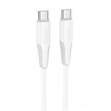 Дата кабель Borofone BX119 New Type-C to Type-C 60W (1m) White