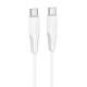 Дата кабель Borofone BX119 New Type-C to Type-C 60W (1m) White