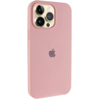 Чохол Silicone Case (AA) Logo with MagSafe для Apple iPhone 15 Pro (6.1") Рожевий / Pink Sand