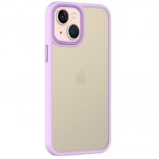 TPU+PC чохол Metal Buttons для Apple iPhone 13 (6.1") Бузковий