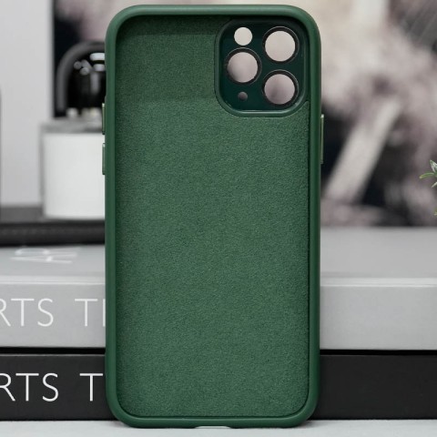 Чохол TPU+Glass Sapphire Midnight with MagSafe для Apple iPhone 14 Pro (6.1") Зелений / Forest green